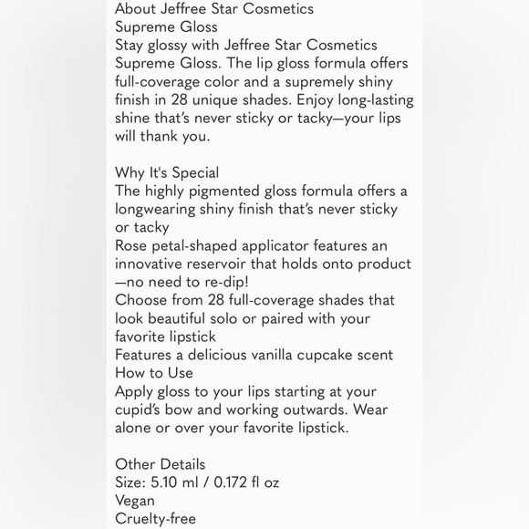 Jeffree Star Supreme Gloss Devil Horns Limited Edition - Picture 14 of 14